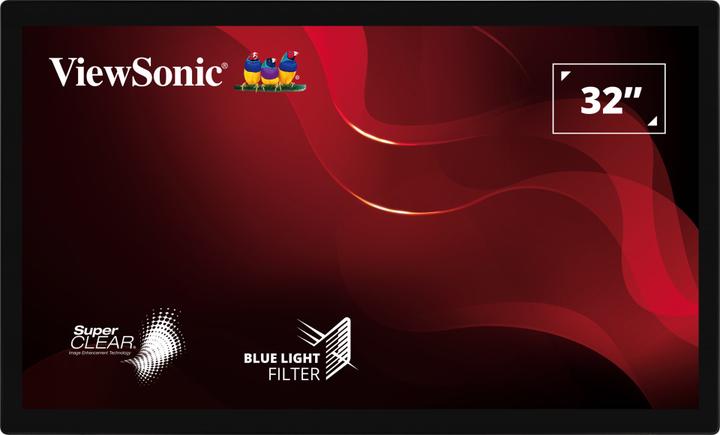Produktbild Viewsonic TD3207 81.3cm 32Zoll 16 9 1920x1080 SuperClear VA 10points projected capacitive (1920 x 1080 Pixel, 32")