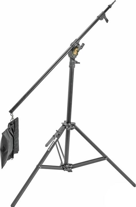 Avenger Baby Steel Combi Boom Stativ, Alu, mit Nivellierbein und Sandsack, schwarz (413.21 cm, 10 kg)