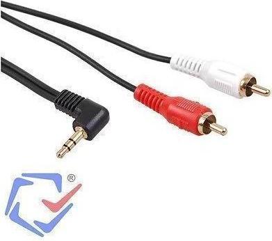 Immagine prodotto Maclean Cavo Audio Jack 3 "sup1/2/sup vers 2 x RCA 1 m (1 m)