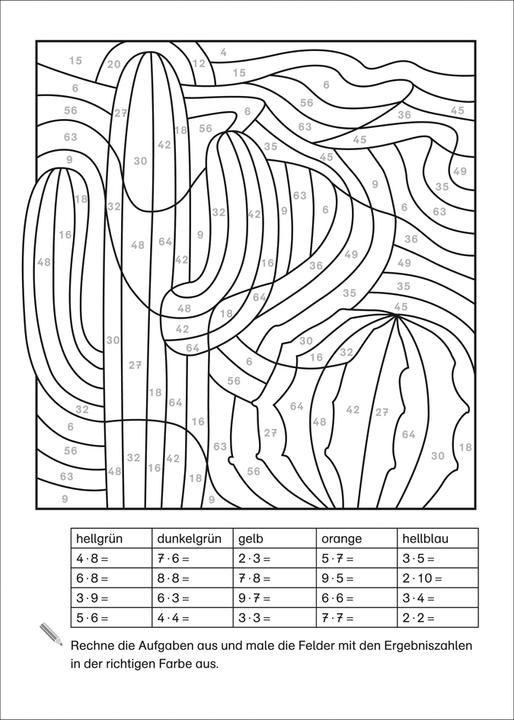 Produktbild Tessloff Mathe-Malblock 2. Klasse. Das kleine Einmaleins (Deutsch, Sabine Schwertführer, 2012)