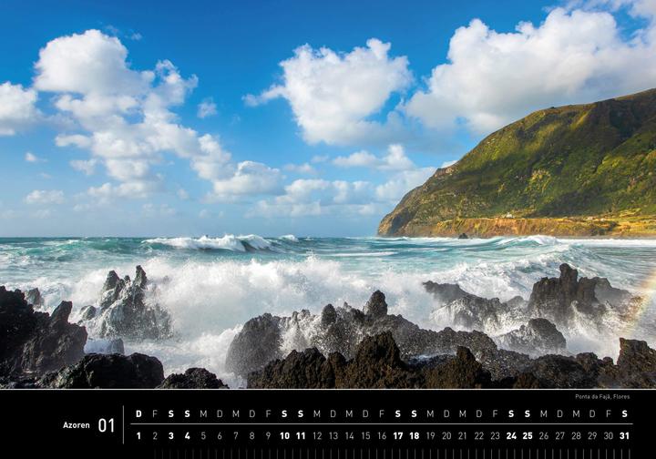 Produktbild Azoren Premiumkalender 2026 (50 x 35 cm, Harter Einband, Deutsch)