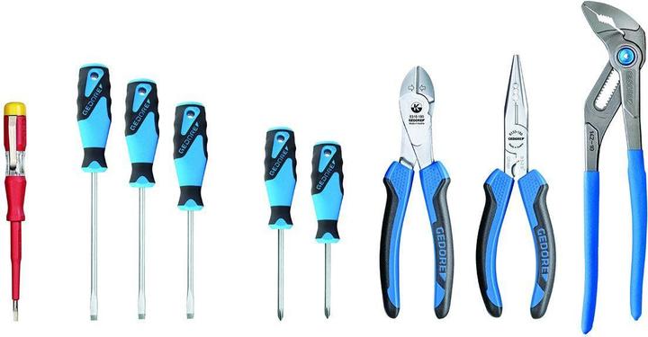 Image du produit Gedore S 1100 W-001 Assortiment de pinces/tournevis pour carte d'outillage (230 mm)