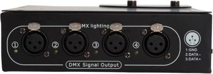 Produktbild Lighting Fixtures 4-Wege Dmx-Splitter - Kompaktes Gehäuse (2 W)