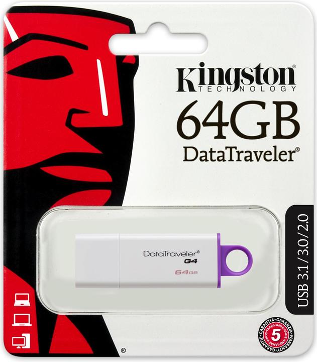 Produktbild Kingston DataTraveler G4 (64 GB, USB-A, USB 3.0)