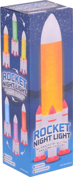 Actual product image Rocket night light with USB connection