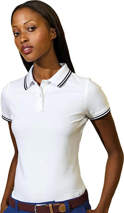 Actual product image Asquith & Fox Polo shirt with contrasting coloured stripes (XS)