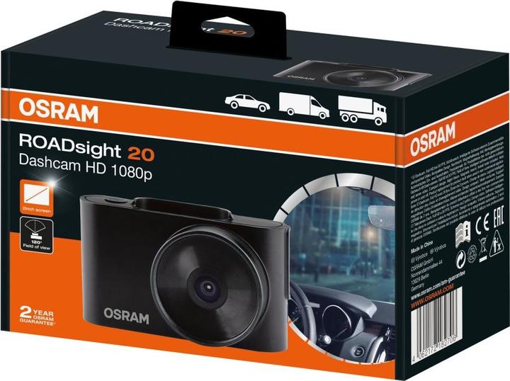 Actual product image Osram Dashcam ROADsight 20 (Rechargeable battery, Accelerometer, Full HD)