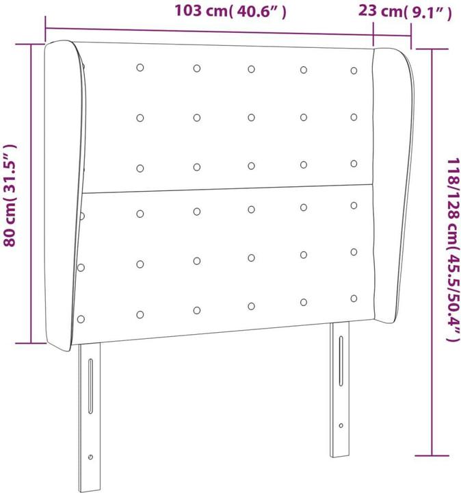 Actual product image VidaXL Olova (103 x 23 x 128 cm)