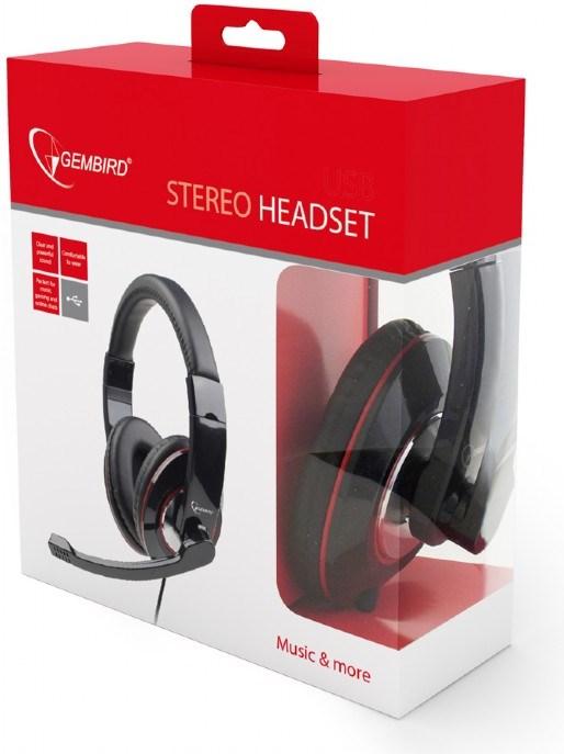 Actual product image Gembird MHS-001 - glossy black (Cable)