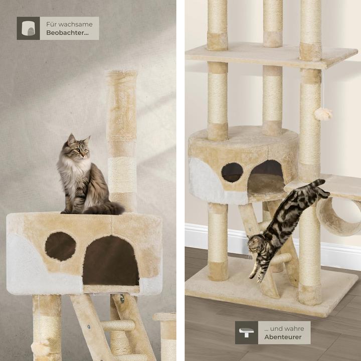 Actual product image tectake Hansi (260 cm, Beige, White)