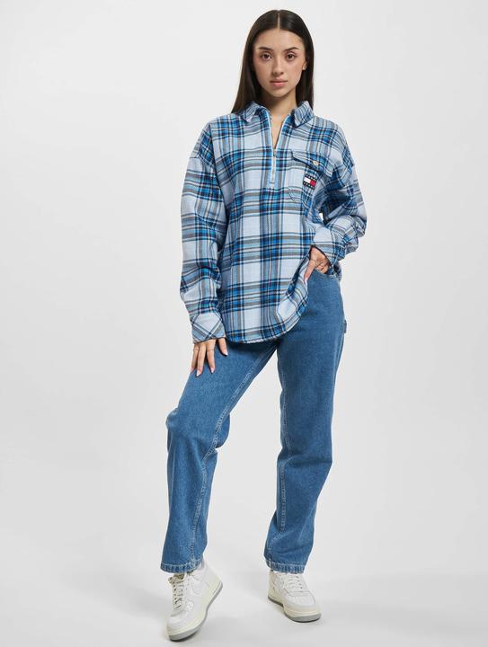 Actual product image Tommy Hilfiger Tommy Jeans Check Half Zip Overshirt - 86535 (XS)