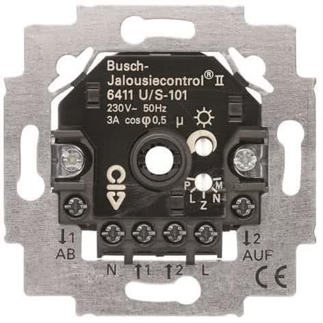 Immagine prodotto Busch-Jaeger Comando per tapparelle da incasso II 6411U/S-101 con valutazione del sensore 2 chiusure 690V