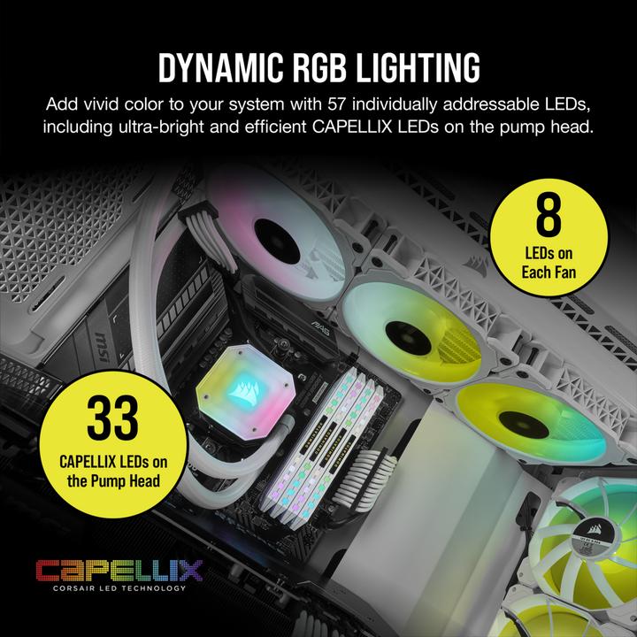 Actual product image Corsair iCUE H150i Elite Capellix
