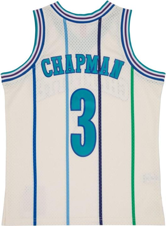 Actual product image Mitchell & Ness Swingman Jersey Charlotte Hornets OFF-WHITE Rex Chapman (L)