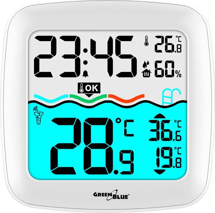 Image du produit Greenblue Thermomètre de piscine avec station météo GB216