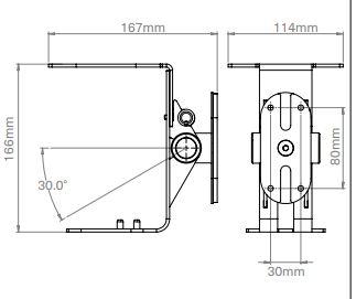 Actual product image Mountson MS111B - Wall bracket lockable Sonos One (Wall installation, Tiltable, Rotatable)