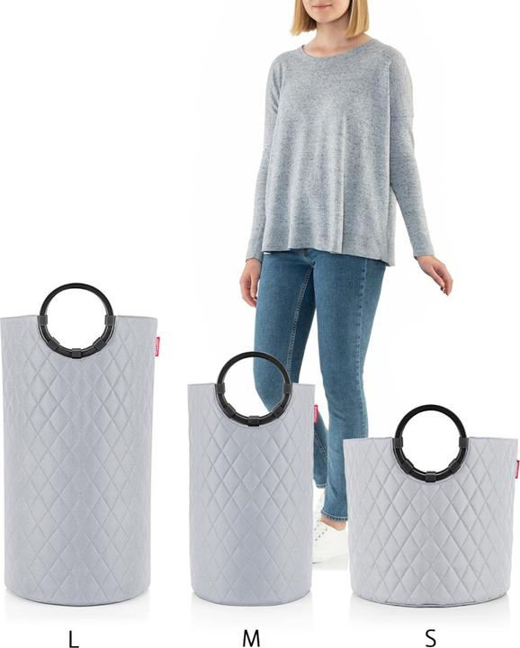 Produktbild reisenthel Wäschekorb Frame Rhombus 65 l, Hellgrau (65 l)