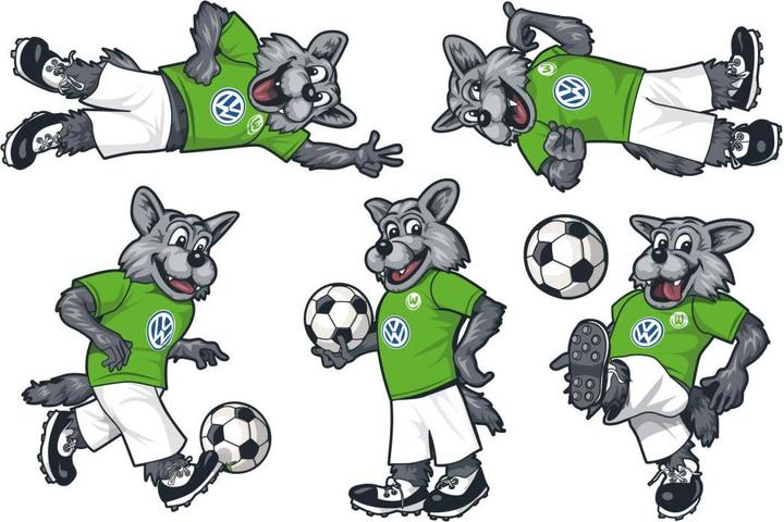 Produktbild VfL Wolfsburg Wölfi Set (60 x 40 cm, 90 x 60 cm, 120 x 80 cm)