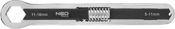 Actual product image Neo adjustable ring spanner (Adjustable ring spanner, double end 5-16 mm)