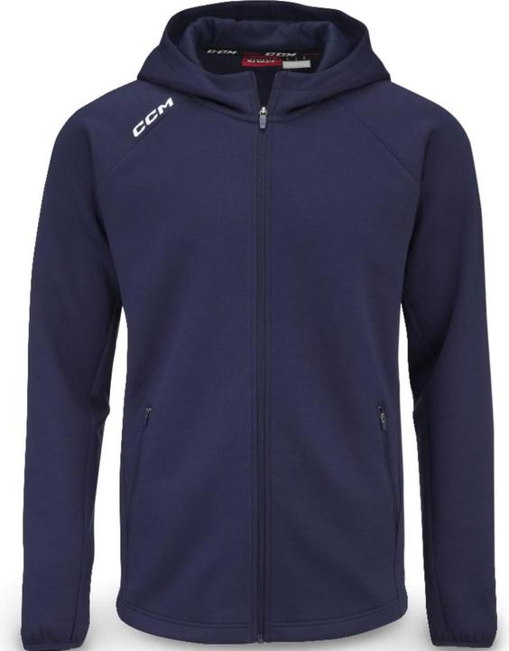 CCM Kapuzenpullover mit durchgehendem Reissverschluss (Schwarz, M) (M)
