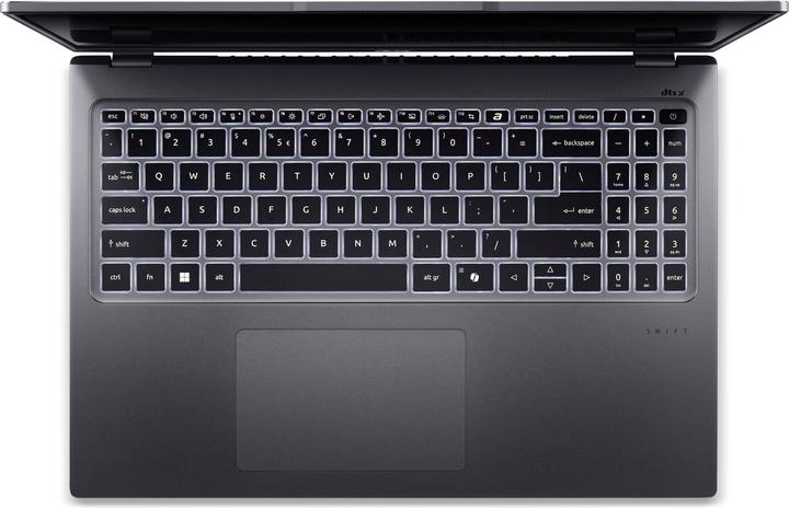 Actual product image Acer Swift Go 16 OLED (SFG16-72-70AX) Ultrabook/Laptop 16" 3.2K OLED 120Hz Display Intel Core Ultra (16", Intel Core Ultra 7 155H, 16 GB, 1000 GB, DE)
