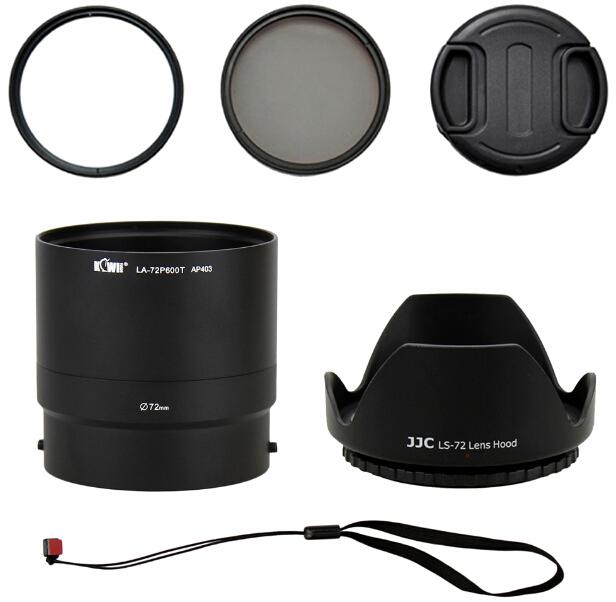 Actual product image Kiwi Lens Adapter Kit for Nikon Coolpix P600 B700