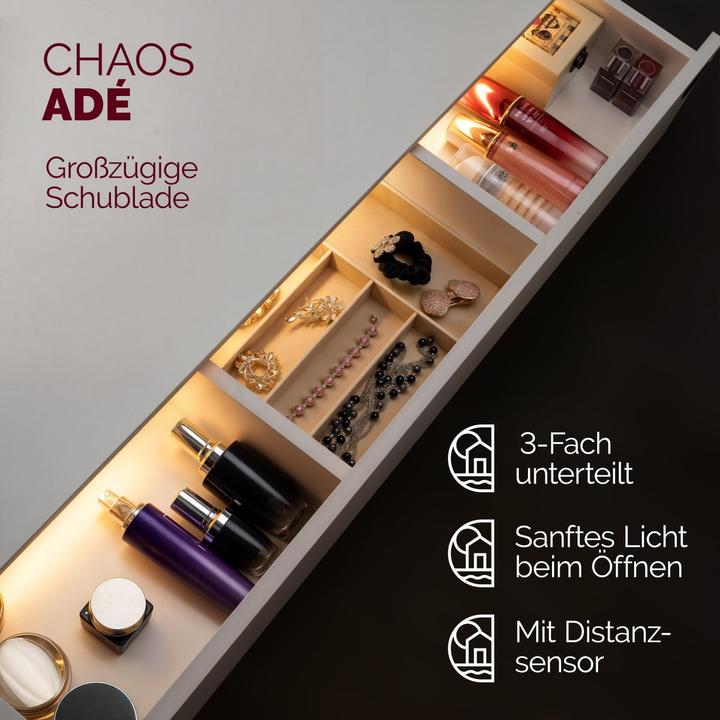 Produktbild Casaria Schminktisch (108 x 40 x 140 cm)