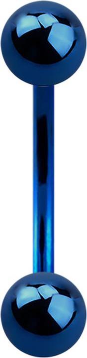 Immagine prodotto Star Piercing Micro Banana blu scuro con due palline (senza ottone, Titanio G23)