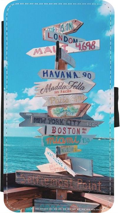 Image du produit PhoneLook Coque Wallet noir Cool Cities Directions (Apple iPhone XS, Apple iPhone X)