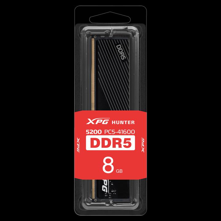 Actual product image Adata RAM D5 5200 8GB C38 XPG Hunter (1 x 8GB, 5200 MHz, DDR5 RAM, U-DIMM)