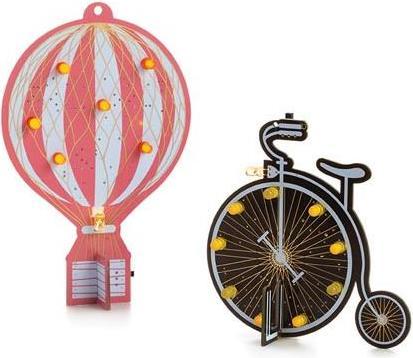 Whadda Kit di apprendimento per la saldatura - mongolfiera e bicicletta dal design retrò