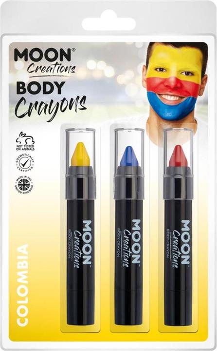 Image du produit Moon Creations - Crayon à maquillage pour corps (Jaune, Bleu, Rouge)