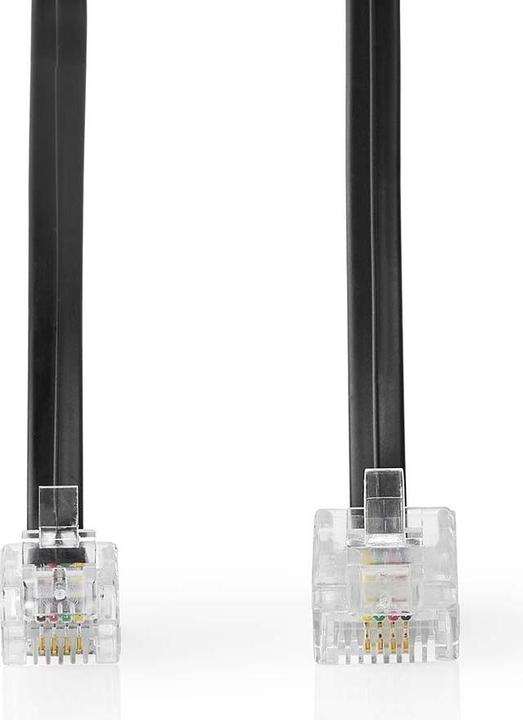 Produktbild Nedis Telefon-Verlängerungskabel | RJ11 Stecker | RJ45 Stecker | 5.00 m | Kabeldesign: Flach | Besch