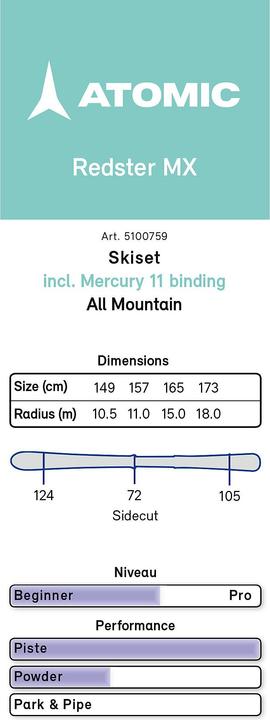 Actual product image Atomic Redster MX (149 cm, With binding)