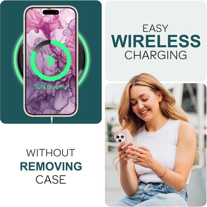 Immagine prodotto Nalia Manica ibrida opaca trasparente smerigliata (Apple iPhone 15 Pro)