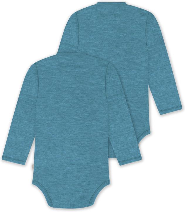 Immagine prodotto Normani Confezione da 2 body per neonato Basic Merino a maniche lunghe con bottoni - 9347 (62)