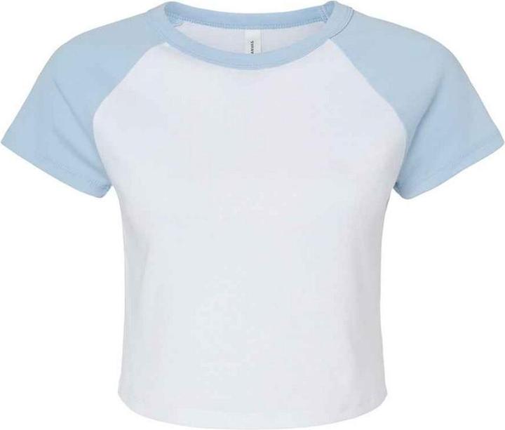 Produktbild Bella Canvas kurzes TShirt Raglanärmel (L)