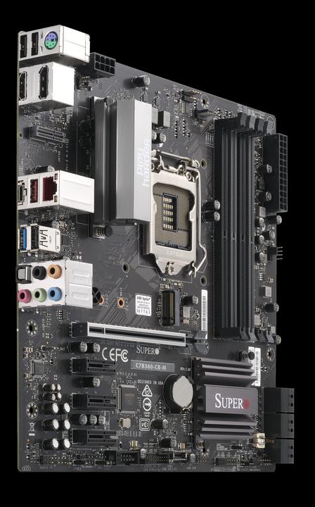 Image du produit Supermicro C7b360-Cb-M : Lga1151 (LGA 1151, Intel B360 Express, mATX)
