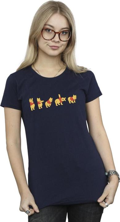 Actual product image Disney Womens/Ladies Winnie The Pooh Stretching Cotton T-Shirt (L)