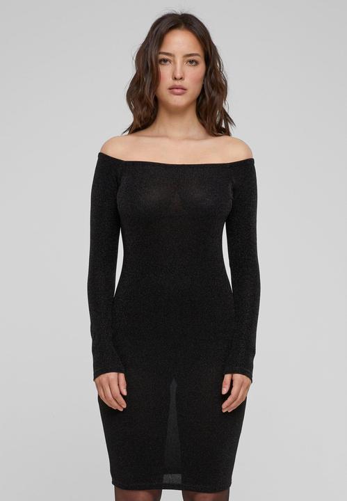 Image du produit Urban Classics Ladies Off Shoulder Longsleeve Glitter Dress - 126795 (L)