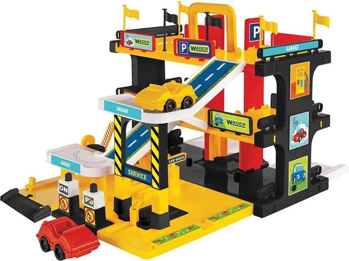 Wader Service Garage mit 3 Ebenen inkl. 2 Autos