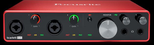 Actual product image Focusrite Scarlett 8i6 3rd gene (USB)