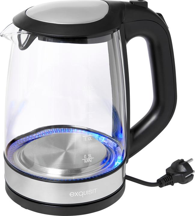 Actual product image Exquisit WK 3501 5010060, glass/stainless steel/sch (2 l)