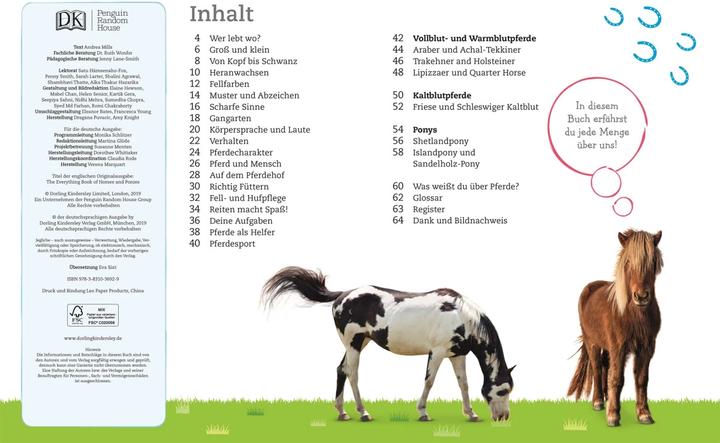 Produktbild Pferde und Ponys (Deutsch, DK Verlag - Kids, 2019)