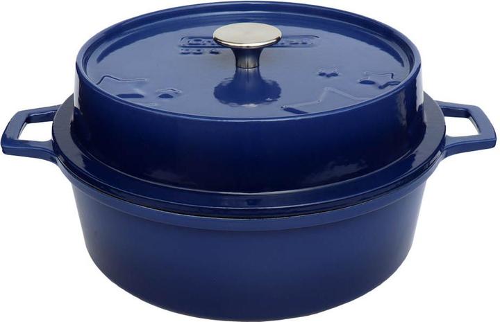Grillfürst Dutch Oven without feet - enamelled - DO4 - blue