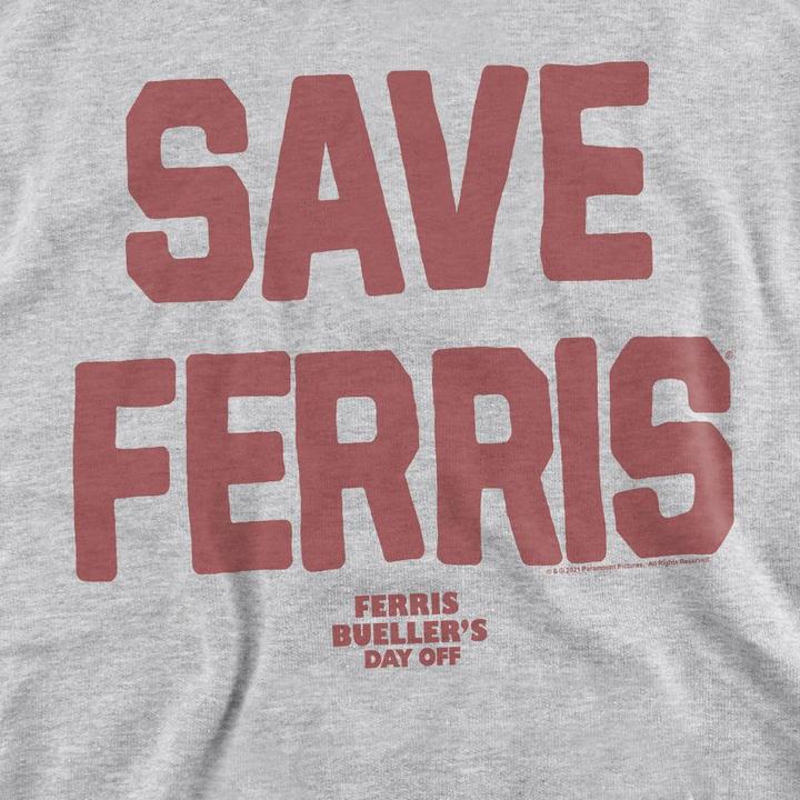 Actual product image Ferris Bueller´s Day Off Unisex Adult Save Ferris Sweatshirt (XXL)