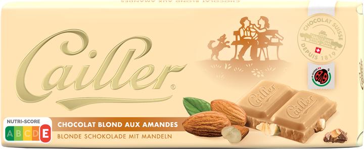 Image du produit Cailler Tablette Chocolat Blond avec Amandes (100 g)