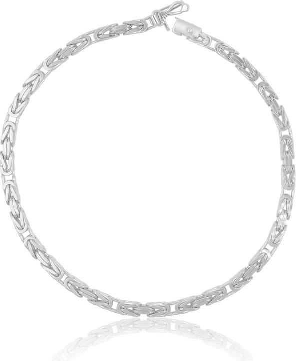 Actual product image Muau King's chain (19 cm, White gold)