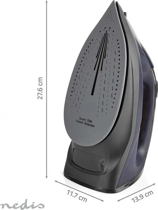 Immagine prodotto Nedis Ferro da stiro | 2200 W | Colpo di vapore | Ceramica | 0,26 l (2200 W, 0.01 g/min)
