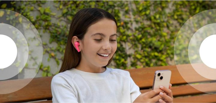 Produktbild Belkin SoundForm Nano Bluetooth In-Ear Kinder Kopfhörer, kabellos, 85 dB Begrenzung, True Wireless